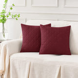 QUILTED CUSHION COVER SQUARE PATTERN 16, 18 and 20 INCHES