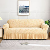 Zebra Velvet Sofa Cover (Skin Colour)