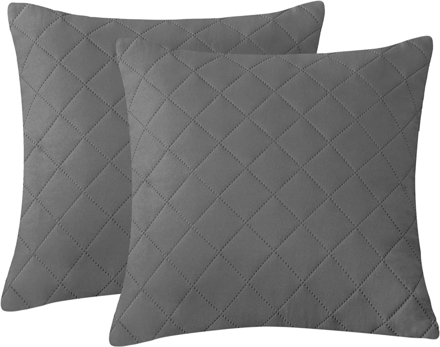 20X20 INCHES QUILTED CUSHION COVER SQUARE PATTERN