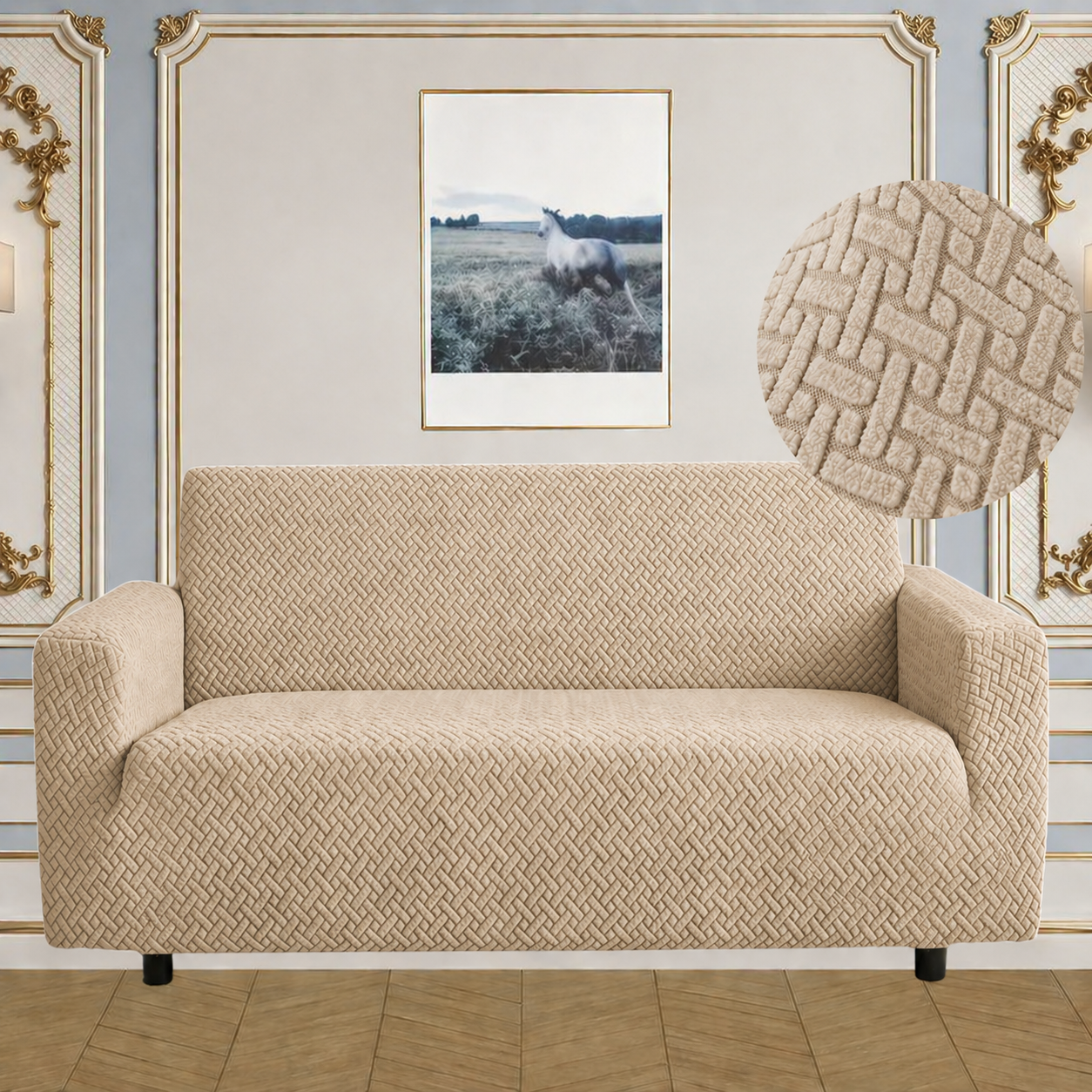 New Stripe  Spendex Sofa Cover