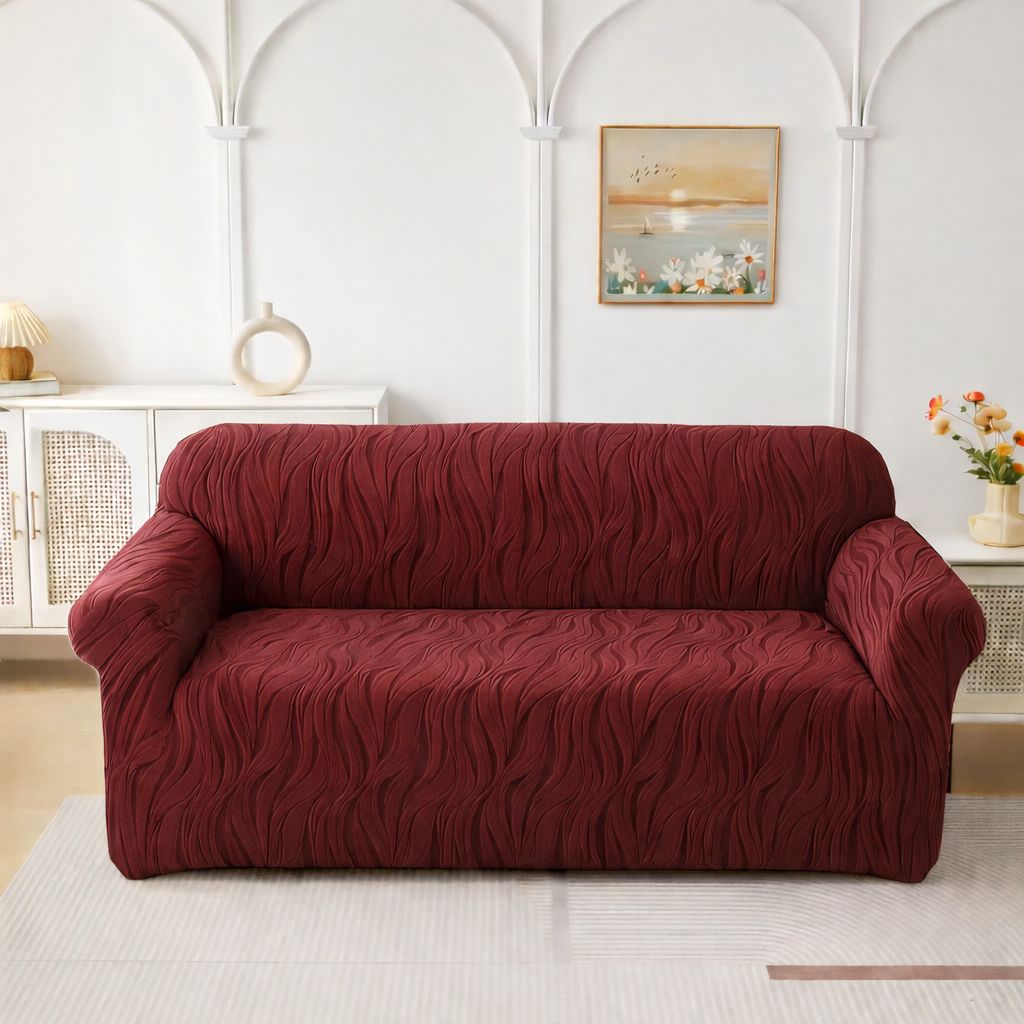 FITTED ZEBRA VALVET SOFA COVER