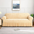 Zebra Velvet Sofa Cover (Skin Colour)